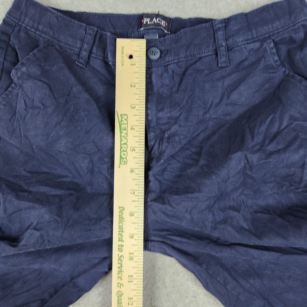 The Childrens Place Chino Pants Kids 18 Navy Blue Cotton Straight Leg Stretch - Picture 5 of 8